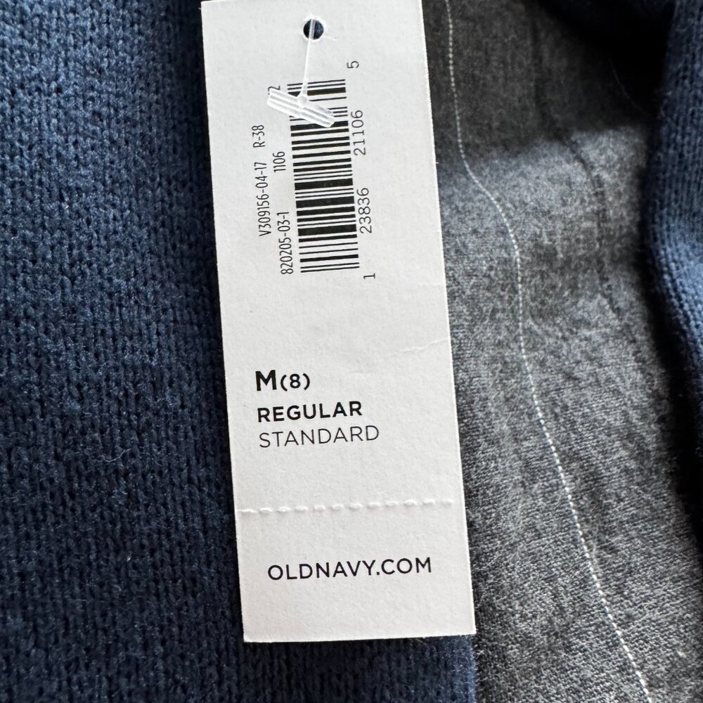 New With Tags Old Navy Shawl Collar Sweater / Sweatshirt Size Medium - Picture 3 of 3